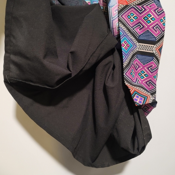 Mara Hoffan Silk Multi Colored Geometric Long Maxi Dress Size 4 - Picture 6 of 8